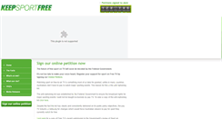 Desktop Screenshot of keepsportfree.com.au